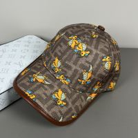 Fendi Baseball Cap In Pokemon Dragons FF Motif Canvas Beige