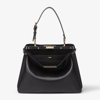 Fendi Medium Peekaboo Soft Bag Leather Black