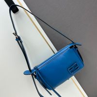 Fendi Mini Simply Shoulder Bag Calfskin Blue