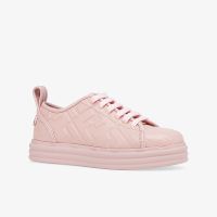 Fendi Rise Sneakers Women FF Motif Nappa Leather Pink