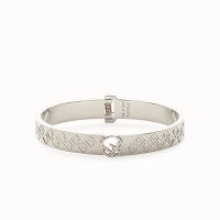 F is Fendi Ragid Bracelet In Metal Palladium